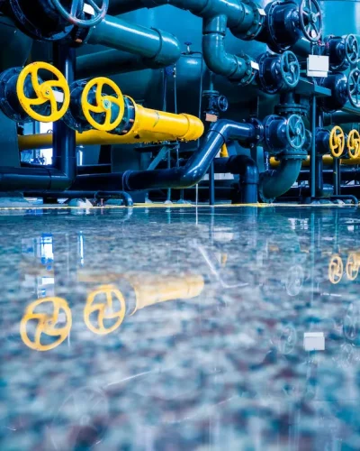 tuberías acero planta